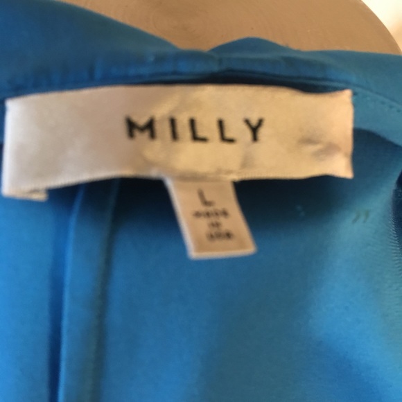 Blue silk Milly top - Picture 4 of 5